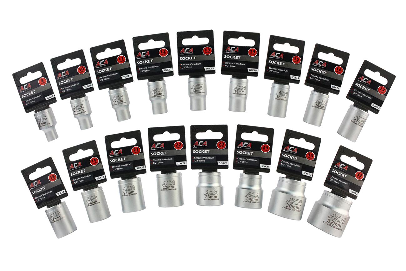 1/2" DR SOCKET ,CRV, 20MM SATIN FINISH