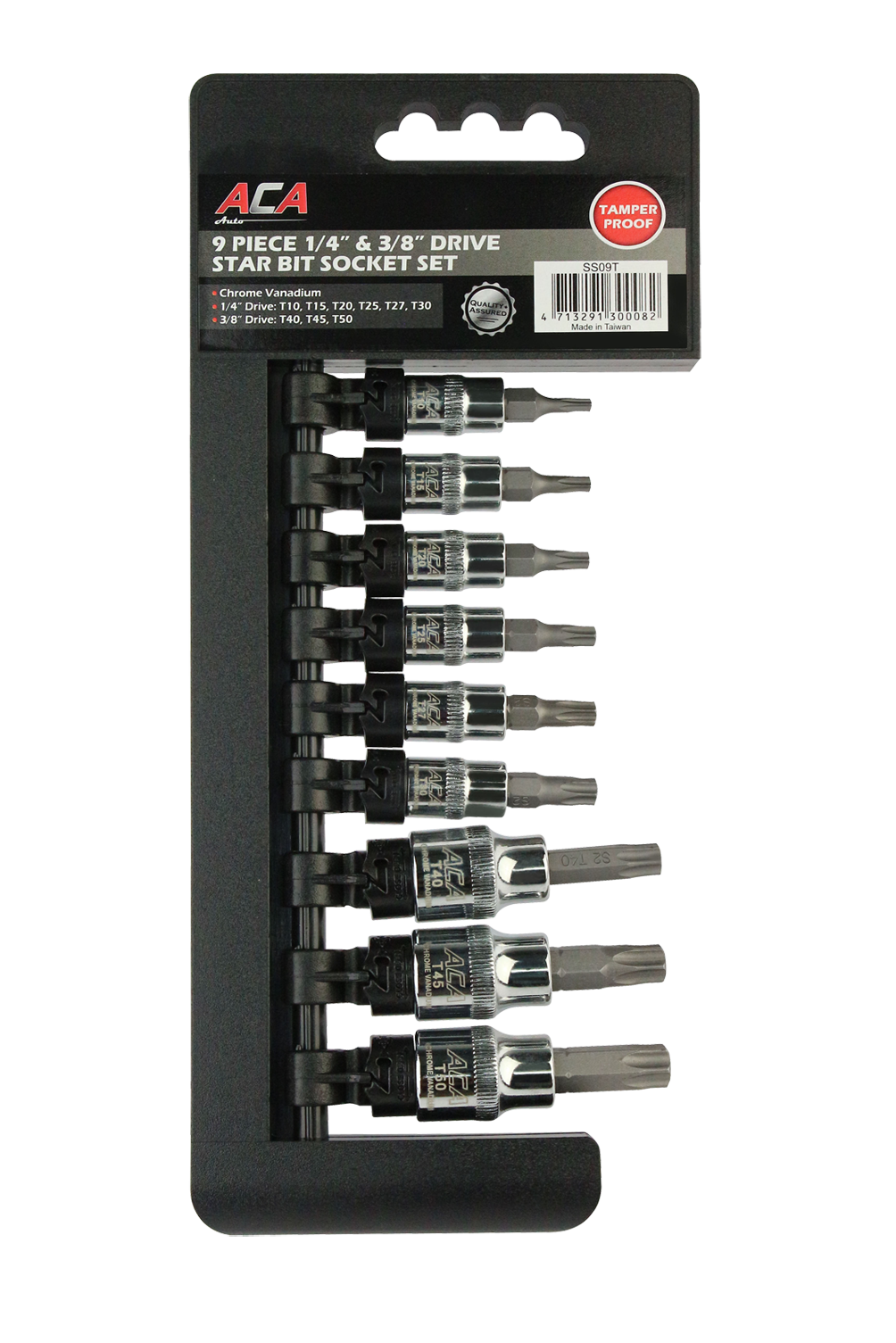 SOCKETS - STAR BIT SET - 9 PC