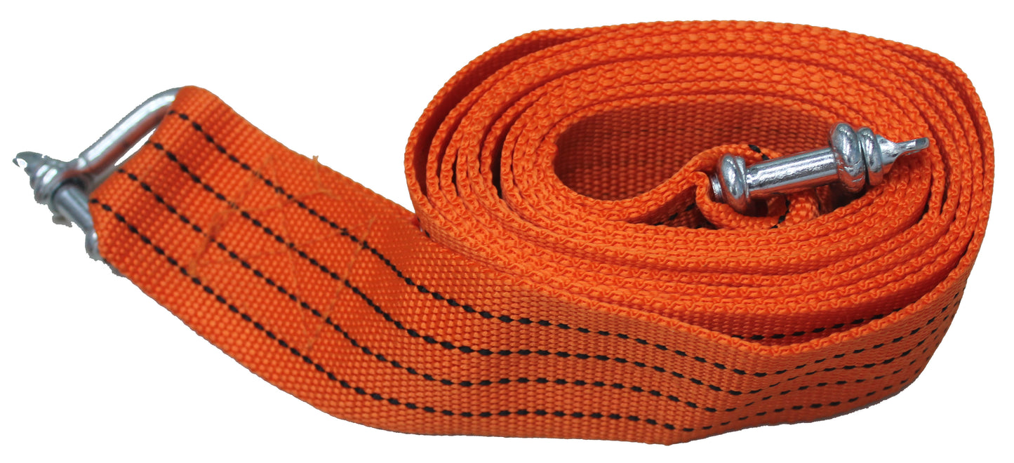 4 TON TOW STRAP - 3,5M X 60MM - 10MM D SHACKLES