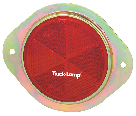 REFLECTOR WITH METAL FLANGE 50mm - RED