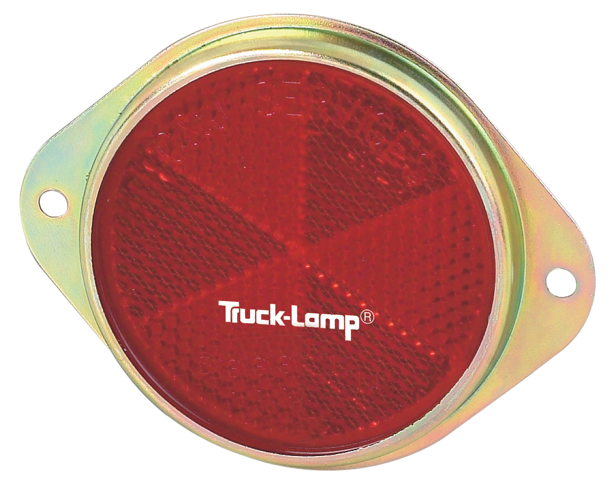 REFLECTOR WITH METAL FLANGE 76mm - RED