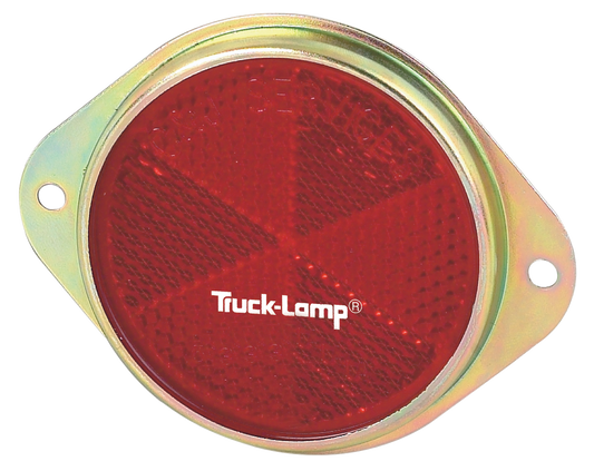 REFLECTOR WITH METAL FLANGE 76mm - RED