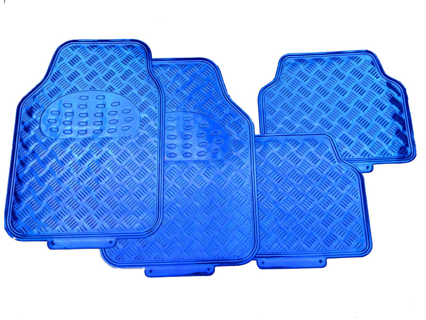 MATS - 4 PC ALUMINIUM LOOK - 3,2KG BLUE