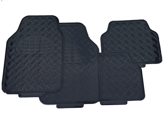 MATS - 4 PC ALUMINIUM LOOK - 3,2KG BLACK