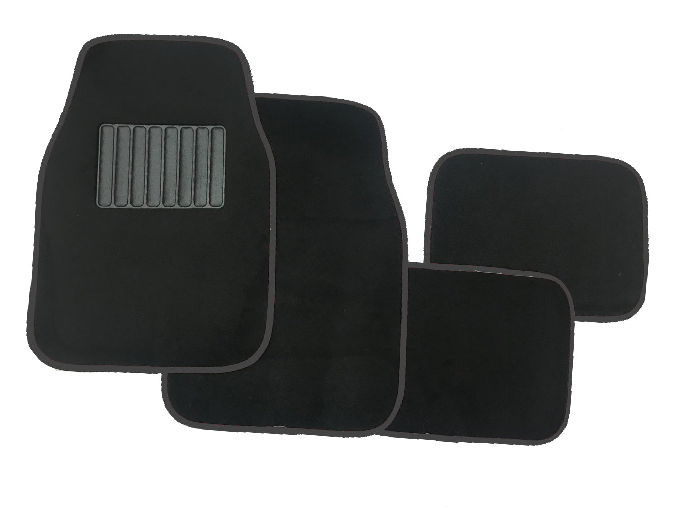 MATS - 4 PC CARPET- BLACK