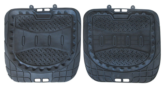 MATS - 2 PC REAR RUBBER MATS,BLACK