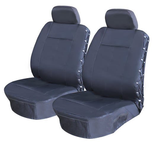 SAFARI FRONT SEAT COVER - 4PC, Black