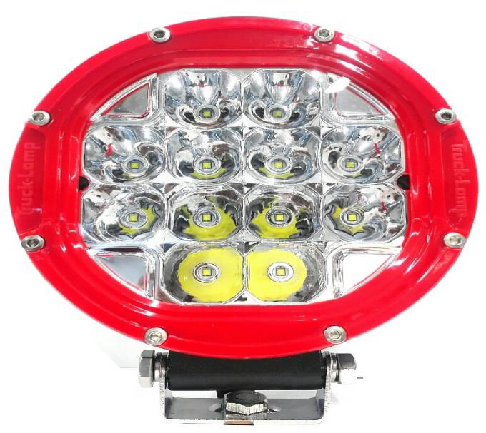 LIGHT - DRIVING, HIGH POWER, RED 6", 12 X 3W, 3600 LUMINS, 12-24V