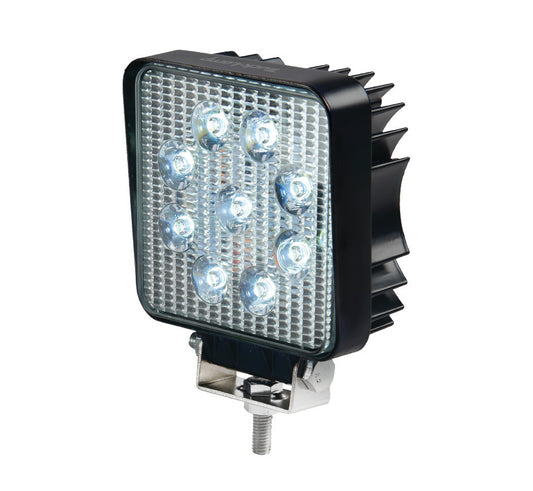 LAMP - LED WORK 27W, 10-34V, 9 X 3 LED, 109MM X 108MM X 60MM