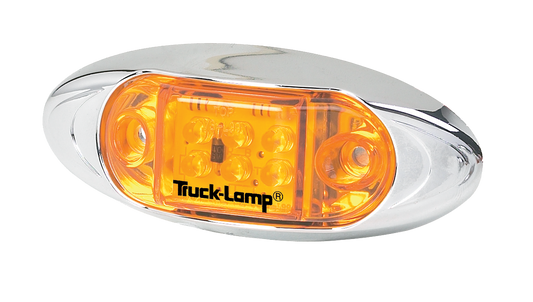 Side Marker 6 LED - 104mm(l) x 43mm(w) x 22mm(h) - AMBER